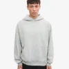 Sudadera con capucha oversize orgánica - Gris descolorido