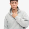 Sudadera con capucha oversize orgánica - Gris descolorido