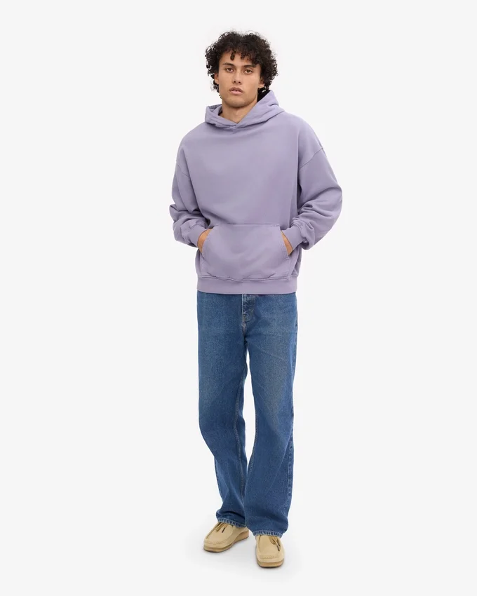 Sudadera con capucha oversize orgánica - Jade púrpura