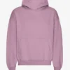 Sudadera con capucha oversize orgánica - Morado perlado