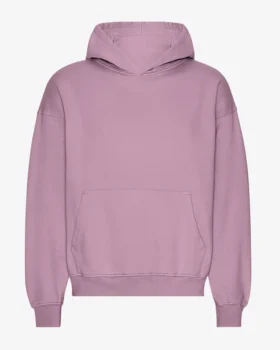 Sudadera con capucha oversize orgánica - Morado perlado