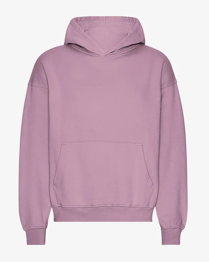 Sudadera con capucha oversize orgánica - Morado perlado