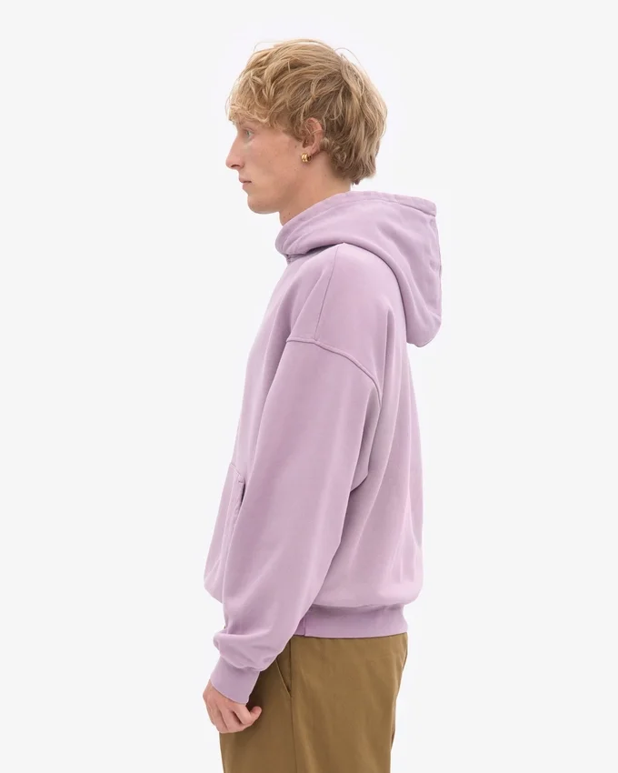 Sudadera con capucha oversize orgánica - Morado perlado