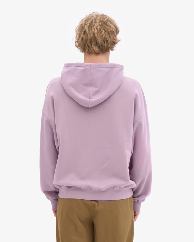 Sudadera con capucha oversize orgánica - Morado perlado