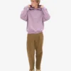 Sudadera con capucha oversize orgánica - Morado perlado