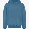 Sudadera con capucha oversize orgánica - Índigo descolorido