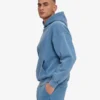 Sudadera con capucha oversize orgánica - Índigo descolorido
