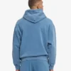 Sudadera con capucha oversize orgánica - Índigo descolorido