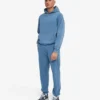 Sudadera con capucha oversize orgánica - Índigo descolorido