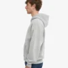 Sudadera con capucha oversize y cremallera de algodón orgánico - Gris descolorido
