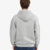 Sudadera con capucha oversize y cremallera de algodón orgánico - Gris descolorido