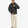 Sudadera con capucha oversize y cremallera de algodón orgánico - Gris lava