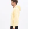 Sudadera con capucha y cremallera oversize de algodón orgánico - Amarillo suave