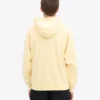 Sudadera con capucha y cremallera oversize de algodón orgánico - Amarillo suave