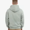 Sudadera con capucha y cremallera oversize de algodón orgánico - Azul acero