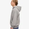 Sudadera con capucha y cremallera oversize de algodón orgánico - Gris jaspeado