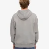 Sudadera con capucha y cremallera oversize de algodón orgánico - Gris jaspeado
