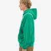 Sudadera con capucha y cremallera oversize de algodón orgánico - Verde Kelly