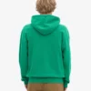 Sudadera con capucha y cremallera oversize de algodón orgánico - Verde Kelly