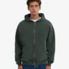 Sudadera con capucha y cremallera oversize orgánica - Midnight Forest