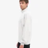 Sudadera orgánica con jerséu de media cremallera - Mezcla de colores nieve