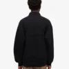 Sudadera orgánica con jerséu de media cremallera - Negro intenso